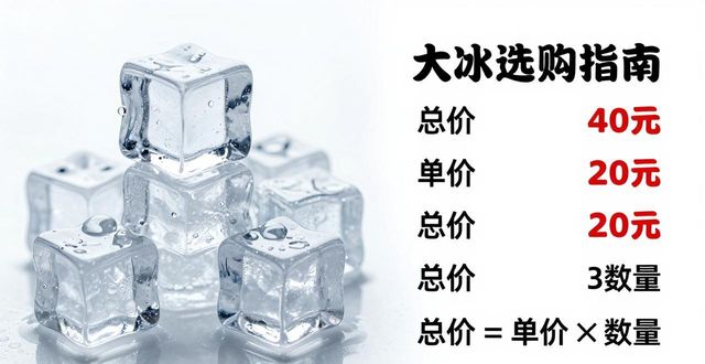 大冰块价格到底怎么算？相城冰块选购指南