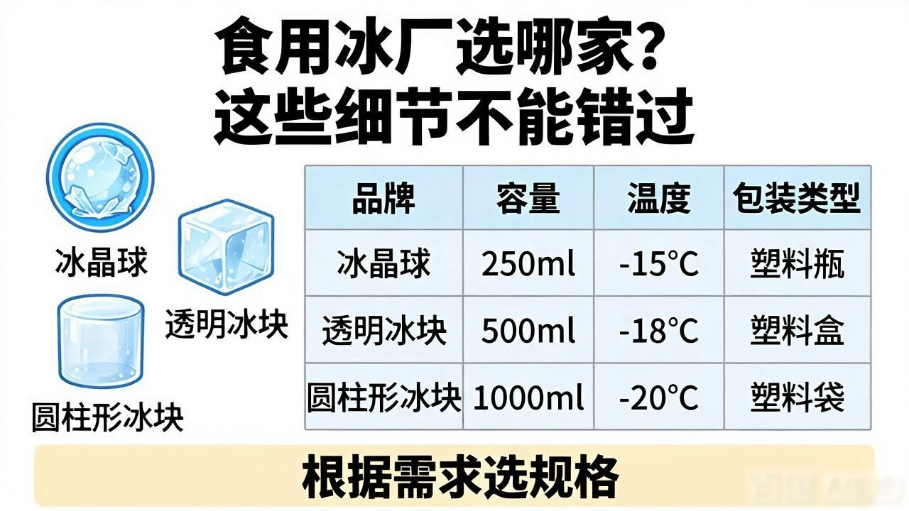 相城食用冰厂选哪家？这些细节不能错过